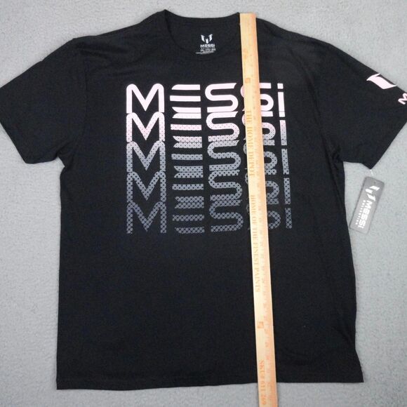 Lionel Messi Shirt Mens XXL 2XL Black Name Stack Graphic Tee Miami Soccer NWT - Picture 11 of 12